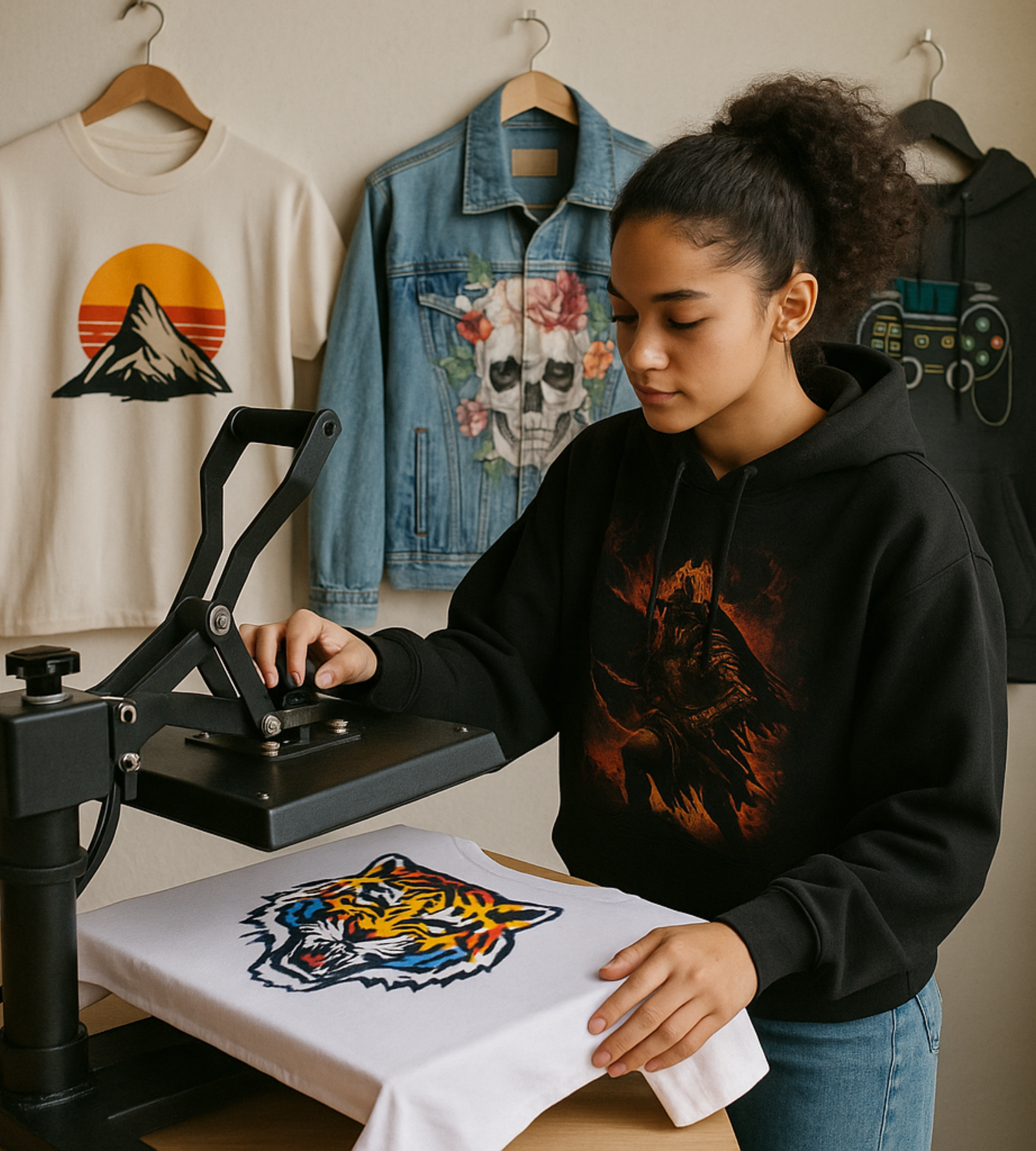 The photo shows the Print on Demand Service provided by Zeal Store Onine